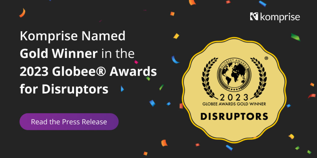 Komprise Gold Winner 2023 Globee Awards