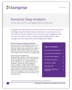 Komprise Deep Analytics solution brief Komprise-Deep-Analytics-white-paper