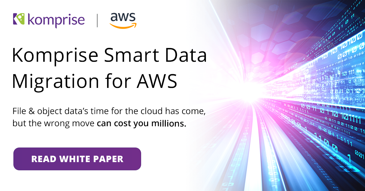 AWS smart file and object migration from Komprise Komprise-Smart-Data-Migration-for-AWS-White-Paper-SOCIAL-768x402