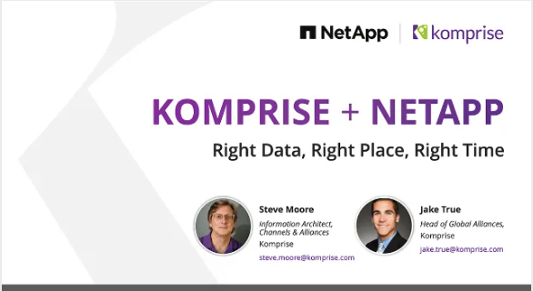Komprise and NetApp