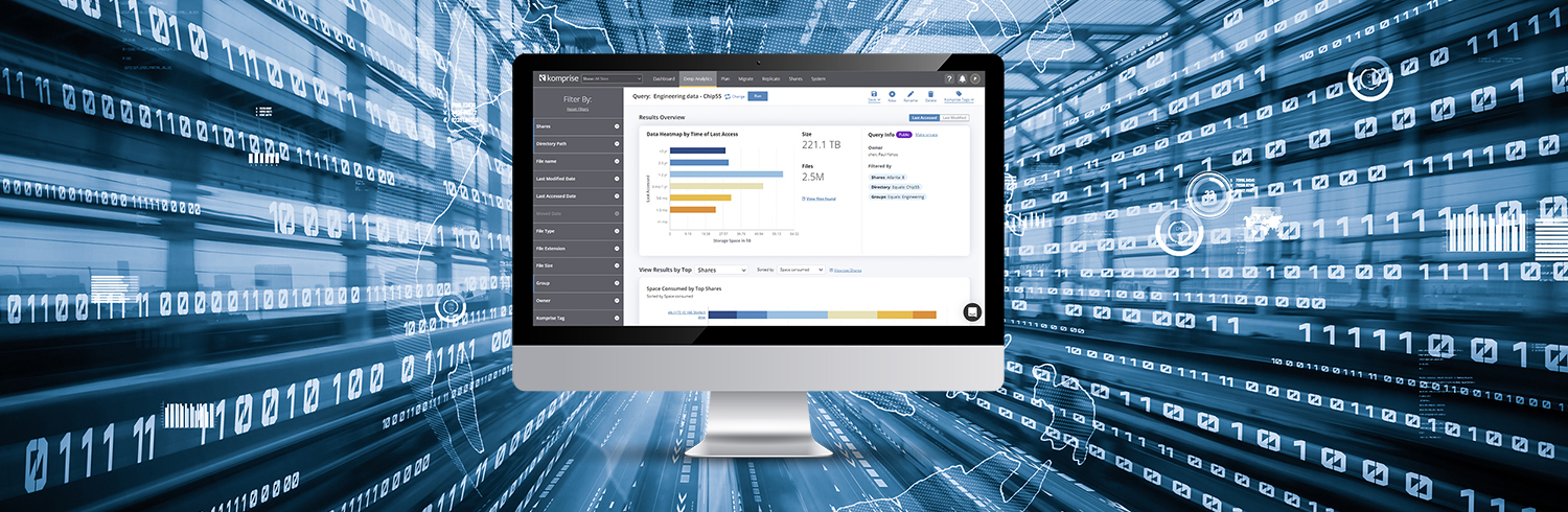 Smart data workflows from Komprise Komprise-blog-storage-teams-using-deep-analytics-HEADER-2
