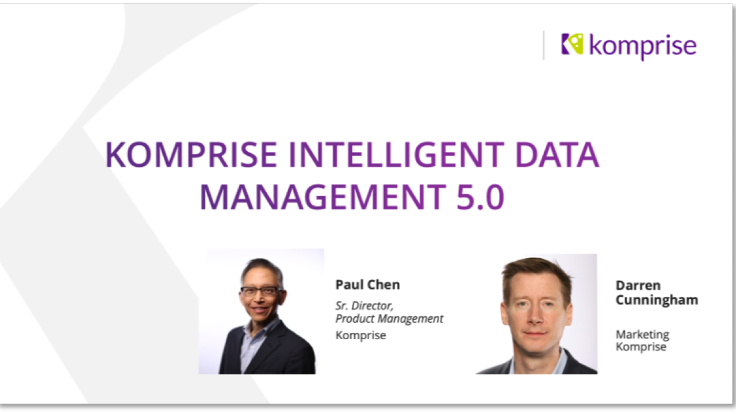 Komprise 5.0 webinar