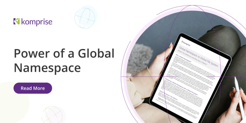 Learn about the difference between a global namespace and a global file system