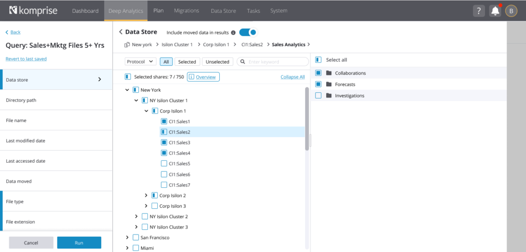 Komprise Directory Explorer