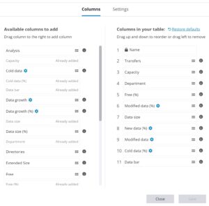 StorageInsightsColumns