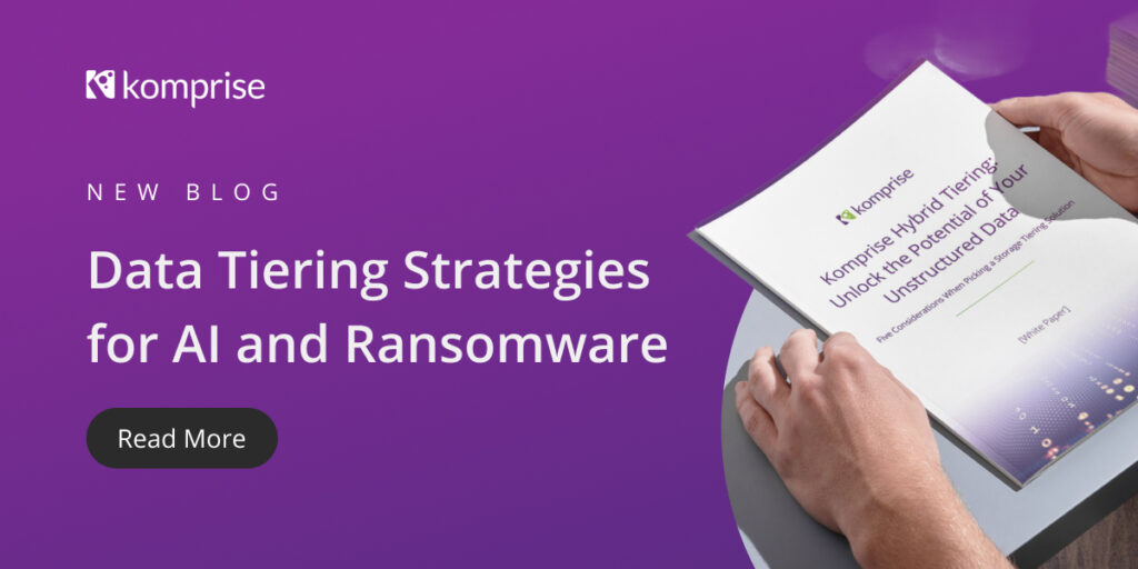 Data tiering strategies for AI and ransomware