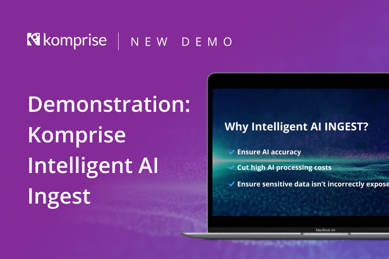 Komprise AI Ingest Demonstration