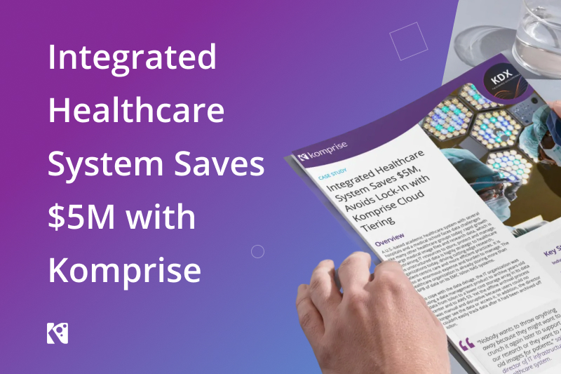 Healthcare data tiering cost savings